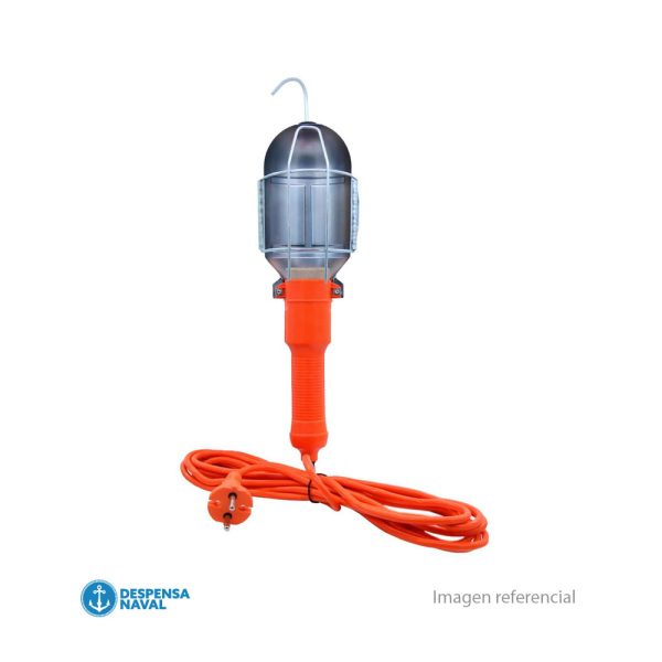 Lampara Portatil 220V 60W con Cable y Ampolleta de Zocalo