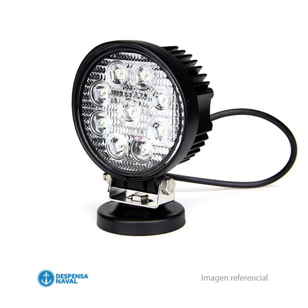 Farol Faena 9 LED 10-30V 27w Redondo