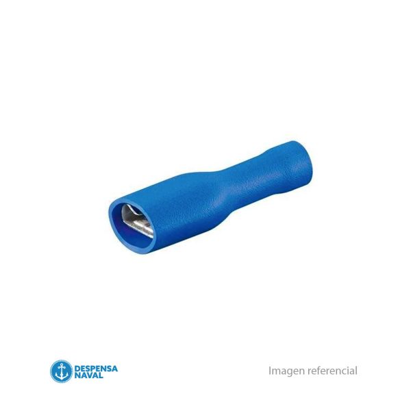 Terminal Hembra Aislante 250×032/6.35×0.8 Azul FDV2-250