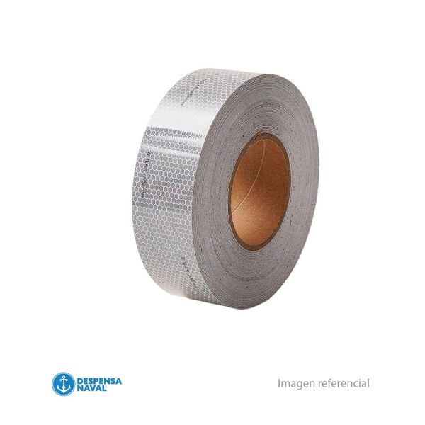 Cinta Reflectante Rollo Gris de 2″