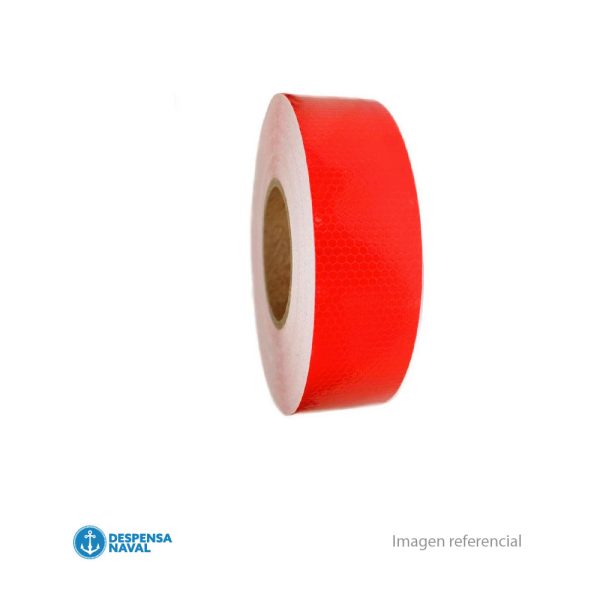 Cinta Reflectante Rollo Roja x 45.7mt