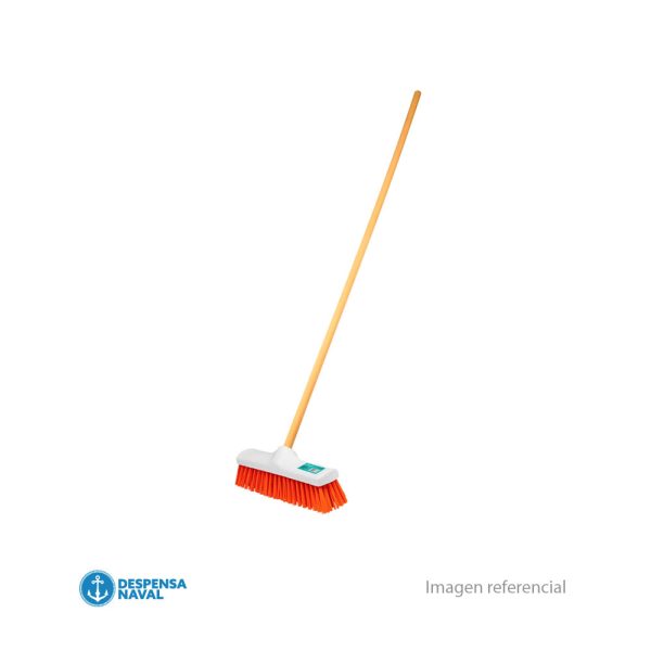 Escobillón Plástico Uso Rudo con Mango 40cm