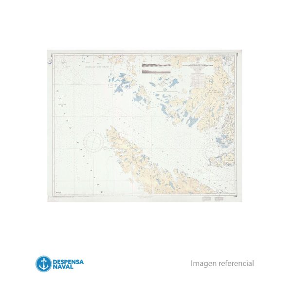 Mapa Islotes Evangelistas a Paso del Mar