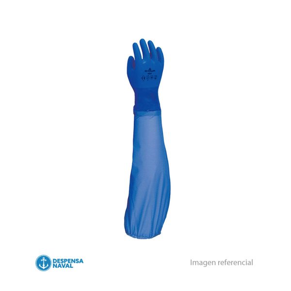 Guante PVC 690 Azul 60cm Tr. T-L