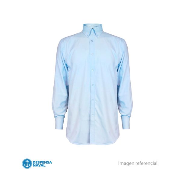 Camisa Oxford M/Larga Celeste UPF 20 T-2XL